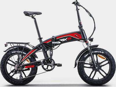 RKS RD5 20" Roșu Pliabil Electric Bicicletă cu 7 Viteze și Frâne pe Disc