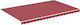 vidaXL Replacement Awning Burgundy 3x5m