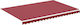 vidaXL Replacement Awning Burgundy 3x4.5m