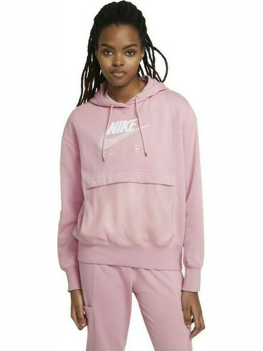 Nike Air Γυναικείο Φούτερ με Κουκούλα Pink Glaze