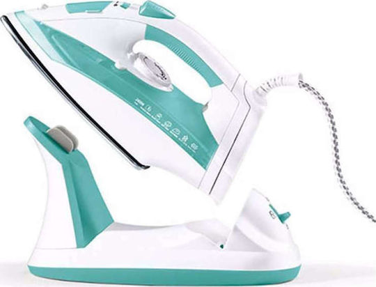Geepas GSI24015 Steam Iron 2400W with Ceramic Plate and Continuous Steam Supply 50g/min