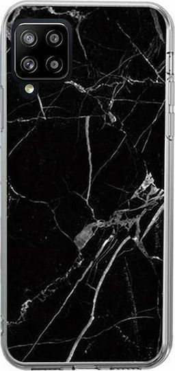 Wozinsky Marble Back Cover Σιλικόνης Μαύρο (Galaxy A42)