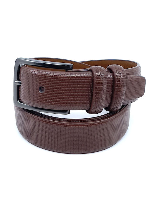 LEATHER BELT 3,5 CM LEGEND ACCESSORIES COLOR BROWN LGD-73-S/BROWN