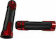 Xinli Motorcycle Grips with Handlebar Counterweights XL-629 in Red Colour