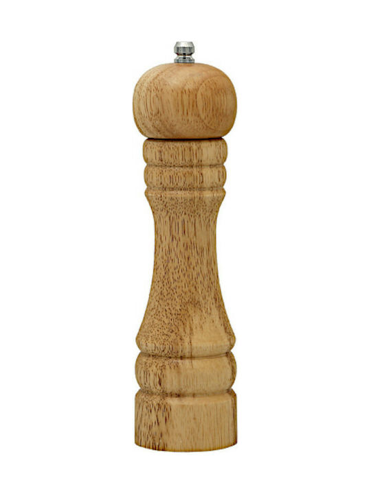 Manual Wooden Pepper Mill 25cm Brown