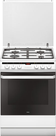 Amica 618GE3.39HZpTaDpNA(W) Aragaz 65lt cu Plite pe Gaz Lichefiat L60cm. White
