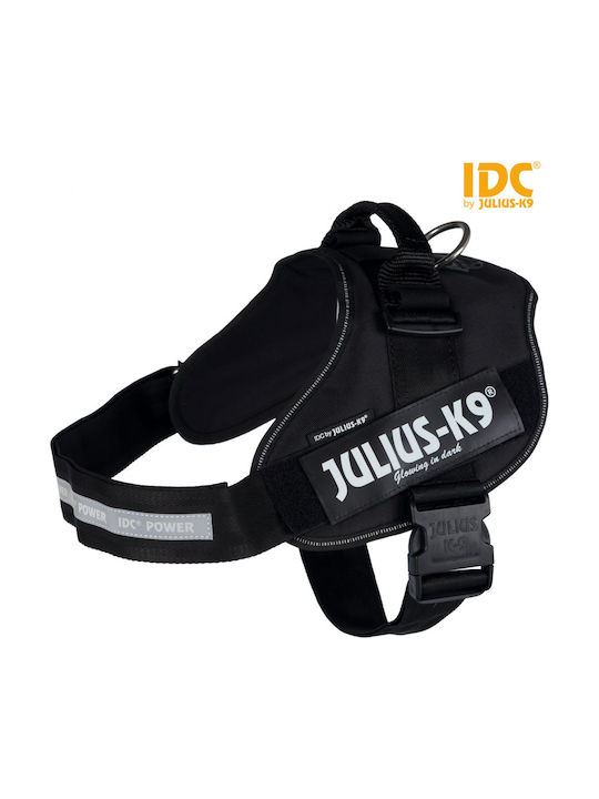 Julius K9 Σαμαράκι Σκύλου Γιλέκο IDC Powerharness Μαύρο XXX-Large 50mm x 82-115cm 14871