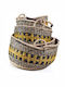 Soulworks Set de coșuri decorative cu mânere Galben-negru 5buc