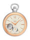 Tissot T-Pocket Ανδρικό Ρολόι 49mm Τσέπης Αυτόματο Ροζ Χρυσό