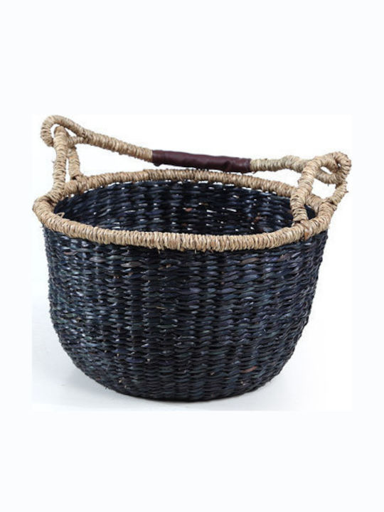 Coș decorativ Wicker Black 25x25x16buc Soulworks