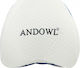 Andowl Clip Leg Leg Separator Pillow with Memory Foam White Q-TD10