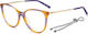 Missoni Eyeglass Frame Katzenauge Mehrfarbig MM...