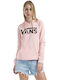 Classic Vintage Γυναικείο Φούτερ με Κουκούλα Powder Pink
