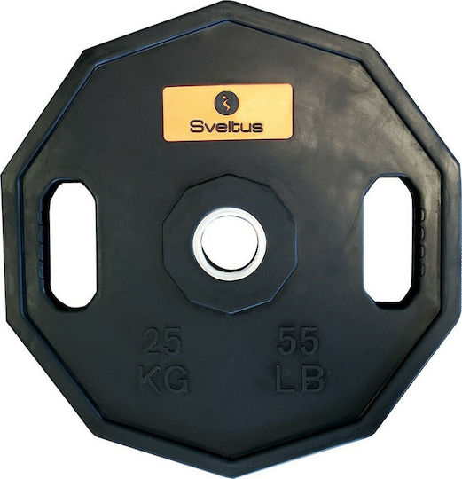 Sveltus Starting Δίσκος Ολυμπιακού Τύπου Λαστιχένιος 1 x 25kg Φ50mm με Λαβές