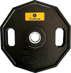 Sveltus Starting Δίσκος Λαστιχένιος 1 x 20kg Φ51mm με Λαβές
