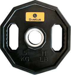 Sveltus Starting Δίσκος Λαστιχένιος 1 x 5kg Φ51mm με Λαβές