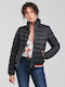 Fuji Women's Short Puffer Jacket for Winter Black