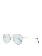Web Men's Sunglasses with Gold Metal Frame and Light Blue Lens WE0230 32X