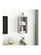 Grey Wall Shelf 37x37x72cm