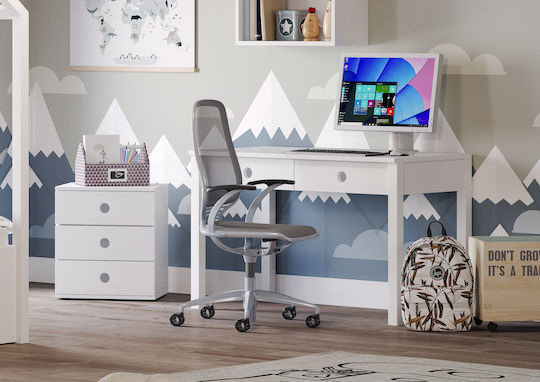 Kiddy Kids Desk made of Melamine White 49x45x55cm