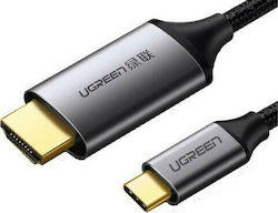 Ugreen HDMI 1.4 Kabel HDMI-Stecker - USB-C-Stecker 1.5m Schwarz