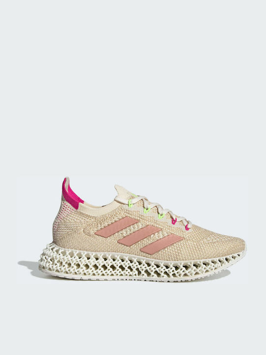 Adidas 4DFWD Γυναικεία Αθλητικά Παπούτσια Running Signal Green / Shock Pink