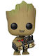 Funko Pop! Marvel: Wächter der Galaxis - Groot mit Bombe 263 Wackelkopf Sonderausgabe