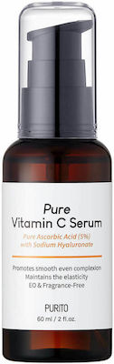 Purito Pure Vitamin C Feuchtigkeitsspendend & Anti-Aging Serum Gesicht mit Vitamin C 60ml