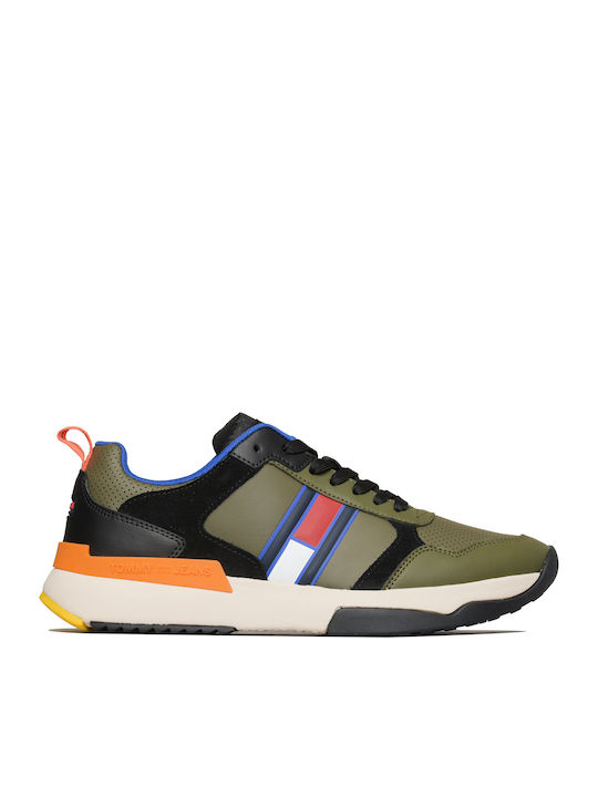 Tommy Hilfiger Modern Runner Ανδρικά Sneakers Πράσινα