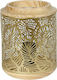 Keskor Tischlampe Dekorative Lampe mit Fassung für Lampe E27 Gold