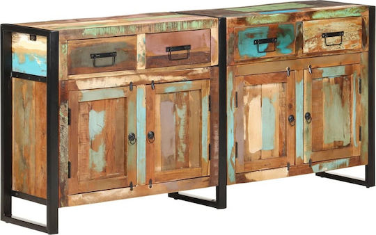 Мебели за съхранение с чекмеджета Рециклирана дървесина 172x35x80см