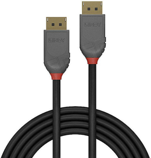 Lindy Кабел DisplayPort мъжки - DisplayPort мъжки 2м Черен (36482)