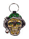 Keychain Skull Smoking Tesatura