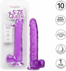 Calexotics Size Queen Dildo Dildo realist cu Testicule și Ventuză Violet 20cm Calexotics Size Queen Dildo Dildo realist cu Testicule și Ventuză Violet 20cm