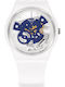 Swatch Bioceramic Herrenuhr 34mm Batterie mit Weiß Kautschukarmband