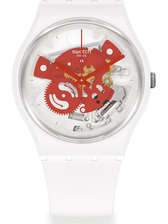 Swatch Bioceramic Ανδρικό Ρολόι 34mm Μπαταρίας ...