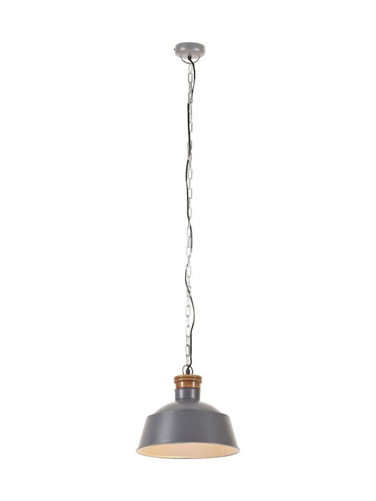 vidaXL Hängende Deckenleuchte Einfaches Licht Glocke für Fassung E27 Gray