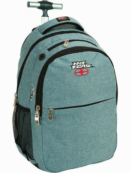 No Fear Ученическа Куфар Раница Основен Клас с Джоб за Бутилка Син 30л 33 x 28 x 48см