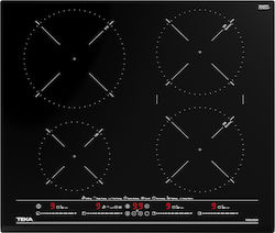 Teka IZC 64630 BK MST Autonomous Cooktop with Induction Burners and Locking Function River Black 60x51cm