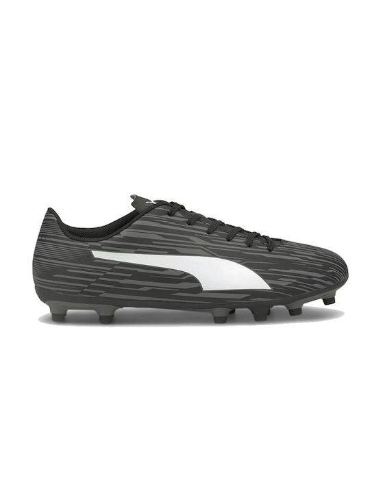 Puma Rapido III FG/AG Χαμηλά Ποδοσφαιρικά Παπούτσια με Τάπες Black / White / Castlerock