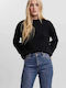 Vero Moda 10250809 Women's Long Sleeve Sport Knitting Sweater Black 10250809