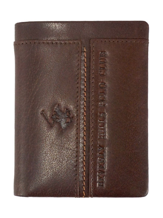 Beverly Hills Polo Club Men's Leather Wallet Brown