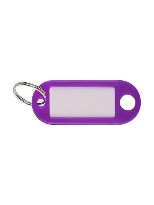 Keychain Label Plastic Purple