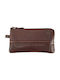 Beverly Hills Polo Club Key Holder Wallet Brown Leather Brown