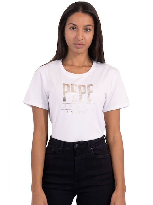 Pepe Jeans Blancas Γυναικείο T-shirt Λευκό