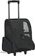 vidaXL Waterproof Dog/Cat Carrying Black Trolley for 10kg Pets L40xW25xH55cm