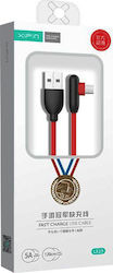 XIPIN LX19 Angle (90°) USB 2.0 Cable USB-C male - USB-A male Κόκκινο 1.2m (DRI0170LX19)