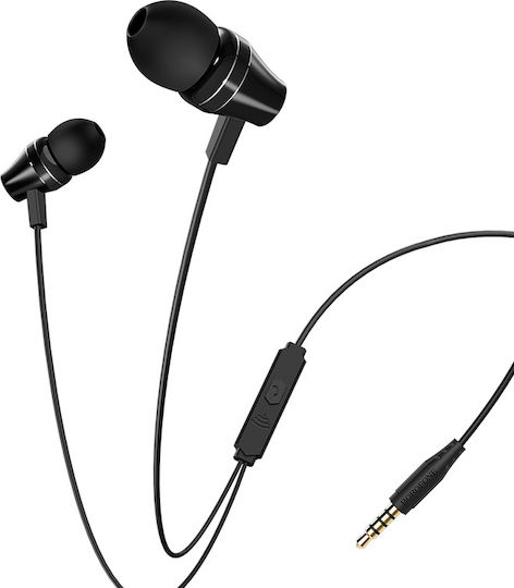 Borofone BM38 In-ear Handsfree με Βύσμα 3.5mm Μαύρο