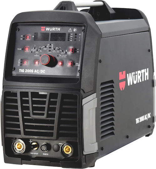 Wurth Ηλεκτροκόλληση Inverter TIG με Μέγιστο Ρεύμα Συγκόλλησης 200A και Κύκλο Εργασίας 35%