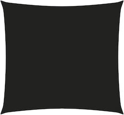 vidaXL Square Shade Sail Black With Hoop & with...